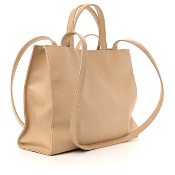 Beige Telfar Medium Shopping Bag - Picture 2 of 8